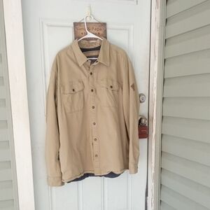 Men's 3XL Eddie Bauer Tan Shacket